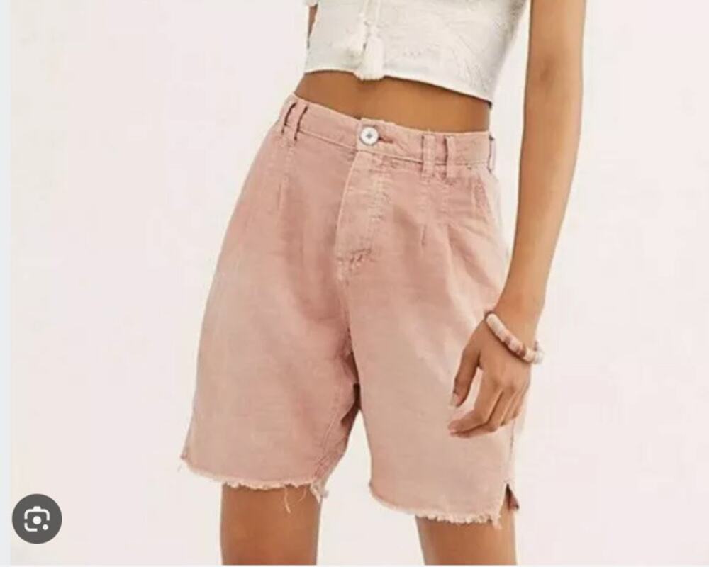NWT WE The FREE Hi Waisted Utility Harem Shorts Size 2